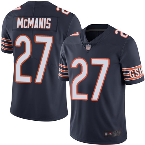 Chicago Bears Limited Navy Blue Men Sherrick McManis Home Jersey NFL Football #27 Vapor Untouchable->nfl t-shirts->Sports Accessory